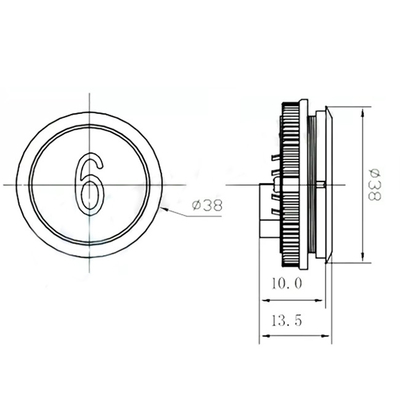 SS 24V Touchless Lift Button 15mm Sensor Elevator Push For Elevator Parts