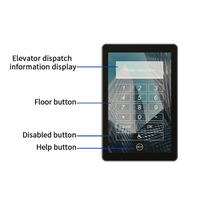 10.1 In Touch Screen Elevator Floor Number Choice Multimedia Programs