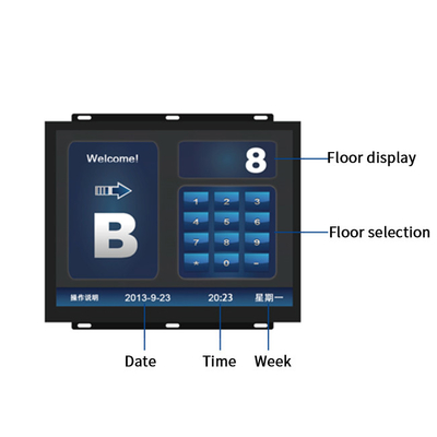700mA Home Intelligent Elevator System 15 Inch Touch Screen Elevator Panel