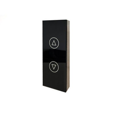 Black Glass Elevator LOP Dot Matrix Display Operational Lift Cop Panel For Button Switch