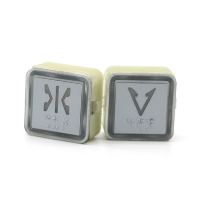 Cheap Elevator Push Button Square Lift Call Push Button For Elevator Parts Red Blue DC24V