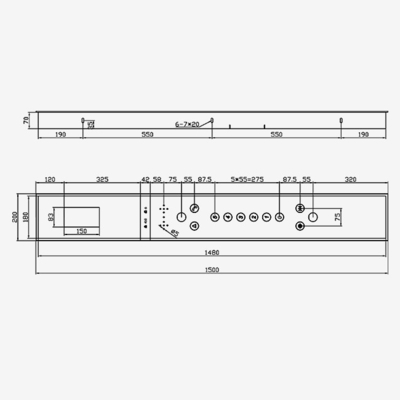 Surface Mounted Elevator COP Panel