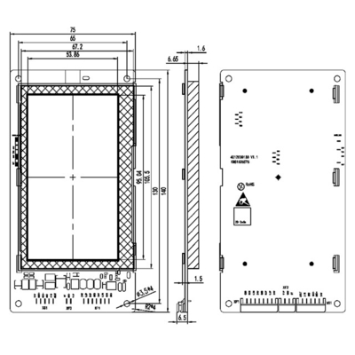 Energy Conservation LED Screen Elevator TFT Display Panel 4.3 Inch TFT LCD Display Choose