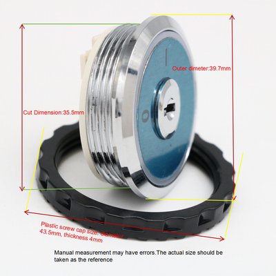High-Rise Building Elevator Power Cutoff Elevator Power Lock Round Elevator Lock Button With Key
