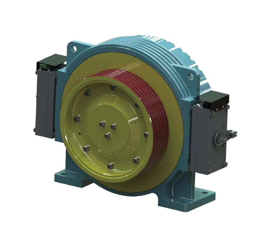 ZFW400L S Dia.400 / 450mm Elevator Machine Lift Hoisting Motor Elevator Traction System